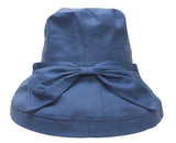 TopHeadwear Womens Crusher Sun Hat w. Ribbon Bow - Khaki
