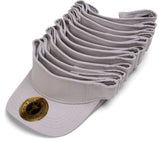 Blank Adjustable Visors - 12-Pack