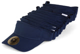 Topheadwear Blank Adjustable Visors - 12-Pack