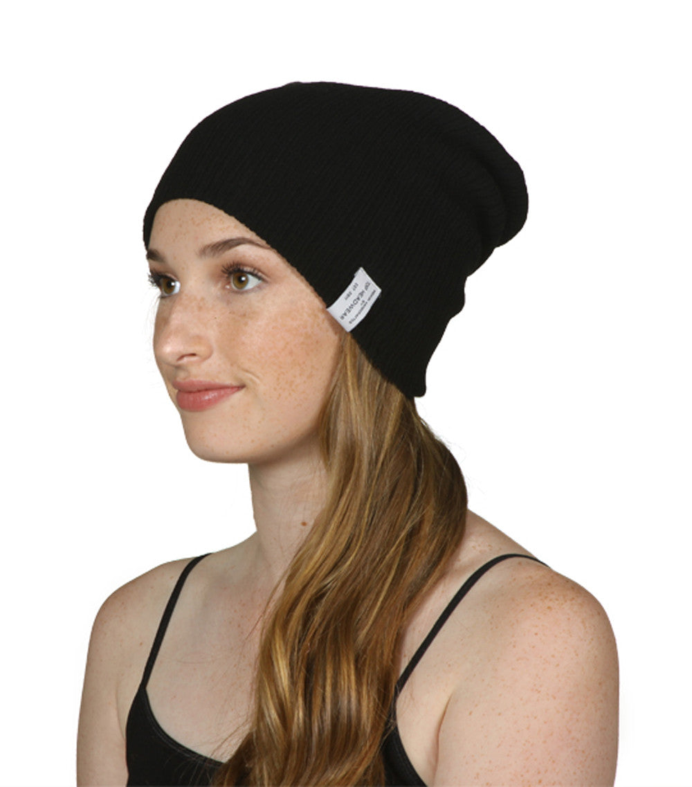 Soft Ribbed Beanie Slouch Slouchy Knit Hat