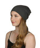 Soft Ribbed Beanie Slouch Slouchy Knit Hat