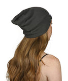 Soft Ribbed Beanie Slouch Slouchy Knit Hat