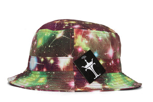 TopHeadwear Print Bucket Hats - Galaxy Burgundy - Large/X-Large