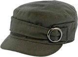 Topheadwear Ladies Poly-Wool Stylish Cadet Cap w/ Buckle