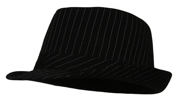 Topheadwear Pinstripe Fedora Hat - Small/Medium