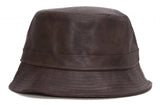 TopHeadwear Vegan Leather Bucket Hat
