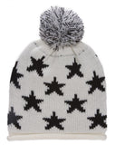 TopHeadwear Stars Long Beanie w/ Pom