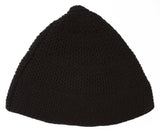 Topheadwear Knitted Triangle Beanie - Black