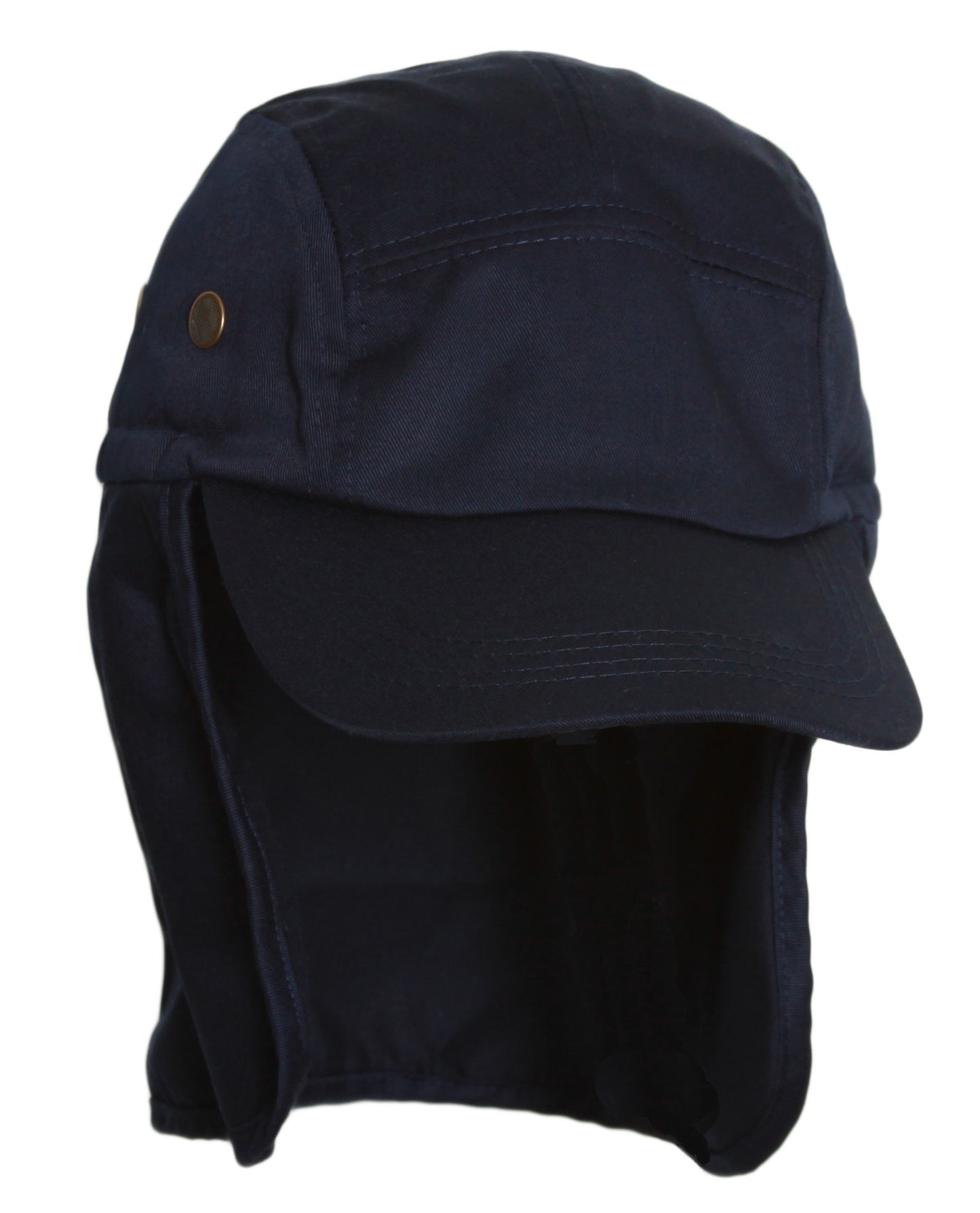 Topheadwear SOLID T/C TWILL CAP WITH FLAP, Army Camouflage