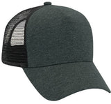 TopHeadwear Jersey Knit Five Panel Mesh Back Caps