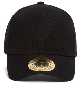 TopHeadwear Classic Black Adjustable Hat
