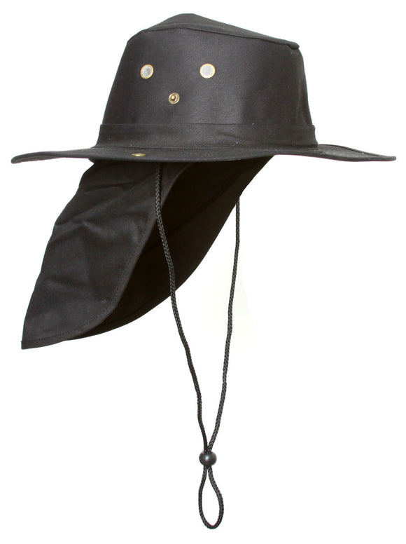 Top Headwear Safari Explorer Bucket Hat With Flap Neck Cover