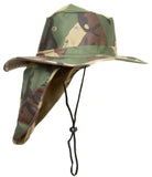 Top Headwear Safari Explorer Bucket Hat With Flap Neck Cover - Beige, XL