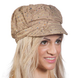 TopHeadwear Glitter Sequin Trim Newsboy Hat