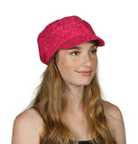 TopHeadwear Glitter Sequin Trim Newsboy Hat