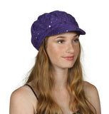 TopHeadwear Glitter Sequin Trim Newsboy Hat