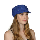 TopHeadwear Glitter Sequin Trim Newsboy Hat