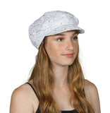 TopHeadwear Glitter Sequin Trim Newsboy Hat