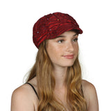 TopHeadwear Glitter Sequin Trim Newsboy Hat