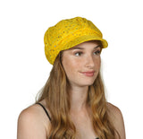 TopHeadwear Glitter Sequin Trim Newsboy Hat