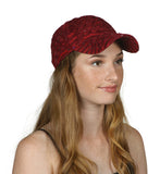 Womens Sequin Trim Baseball Cap