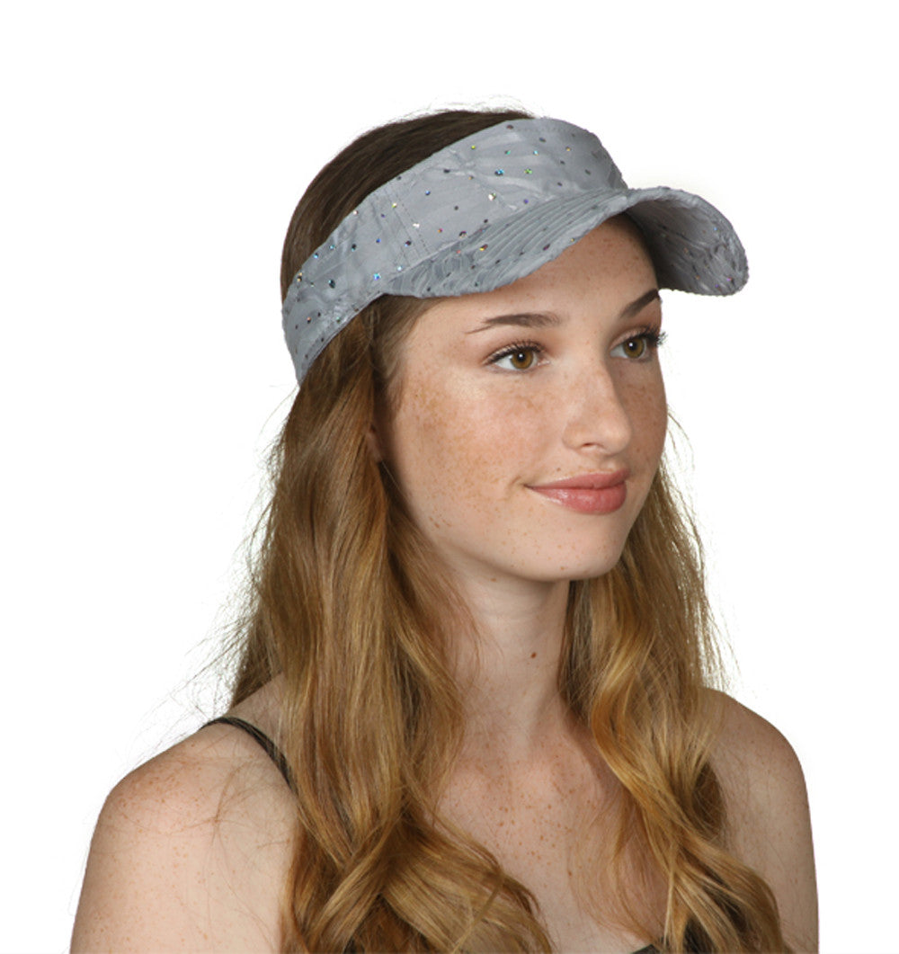 TopHeadwear Glitter Sequin Visor Hat display picture 3