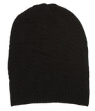 Topheadwear Winter Knitted Short Cuff Beanie - Black