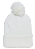Winter Cuffed Beanie w/ Pom