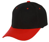 TopHeadwear Solid/Two-Tone Adjustable Baseball Cap + Black GT Bandana