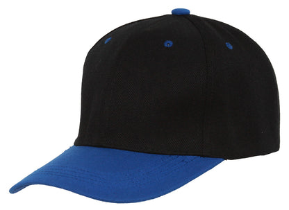 TopHeadwear Solid/Two-Tone Adjustable Baseball Cap + Black GT Bandana