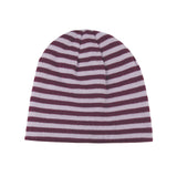 Reversible Striped Cuffless Beanie