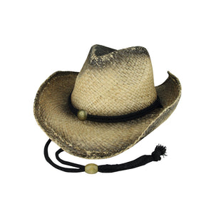 Outback Tea Stained Raffia Straw Cowboy Hat