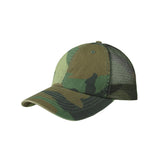 Enzyme Washed Camouflage Mesh Cap