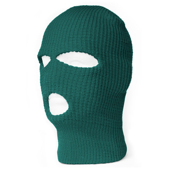 TopHeadwear's 3 Hole Face Ski Mask, Emerlad Green