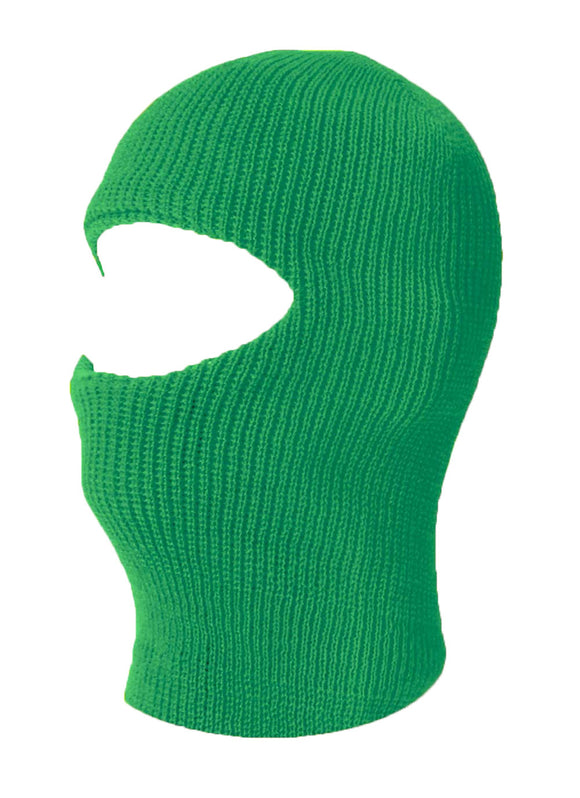 TopHeadwear One 1 Hole Ski Mask - Kelly Green