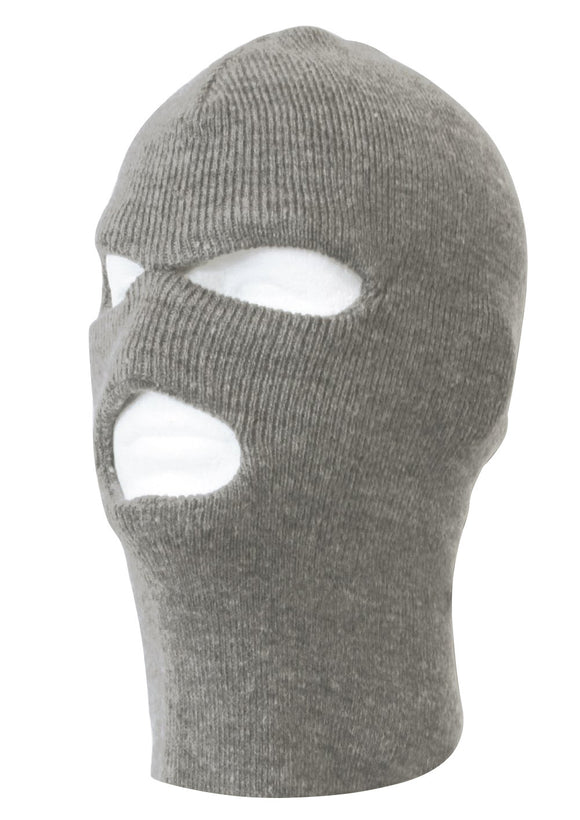 TopHeadwear's 3 Hole Face Ski Mask, Heather Grey