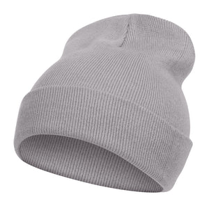 TopHeadwear Solid Color Long Beanie, Light Grey